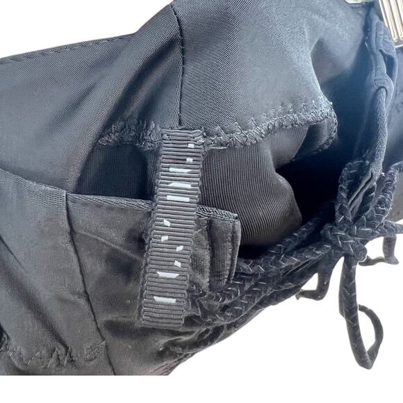 Unravel Project Ben Taverniti Lace Up Leggings Skinny Satin Black Size Small - Picture 11 of 13